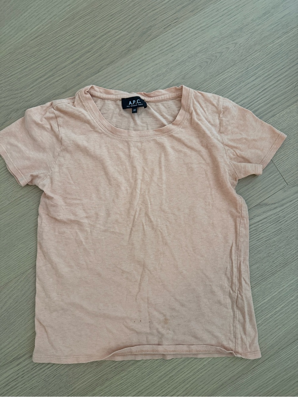 A.P.C. Women's Short Sleeve Crew Tee - Peach